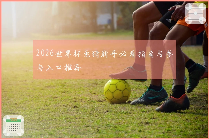 2026世界杯竞猜新手必看指南与参与入口推荐